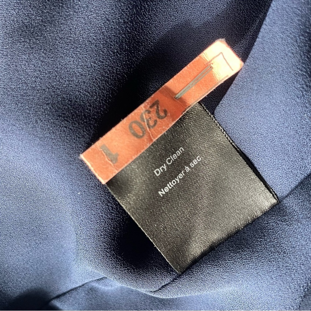Babaton Cuthbert 100% Silk Dress Blue Floral Size XS - Picture 9 of 9